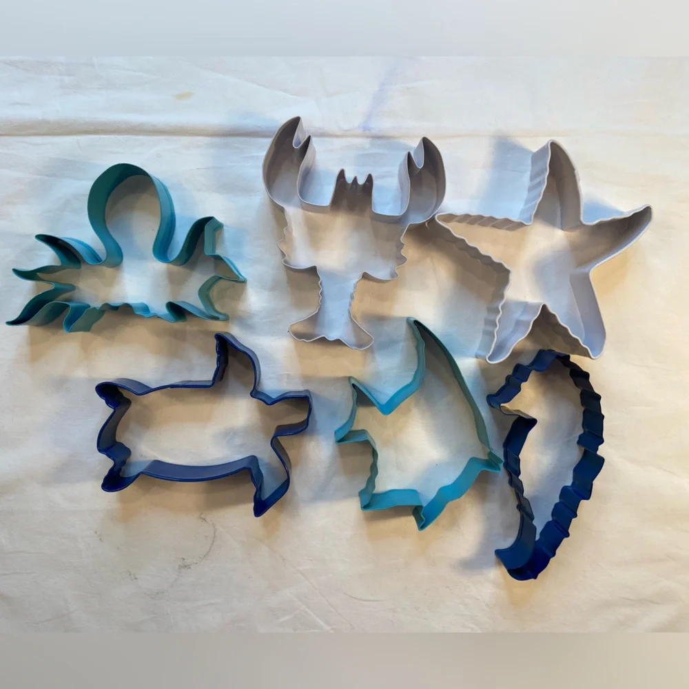 Cookie Cutters Under the sea theme, Ocean, 6‎ cutters SUMMER READY